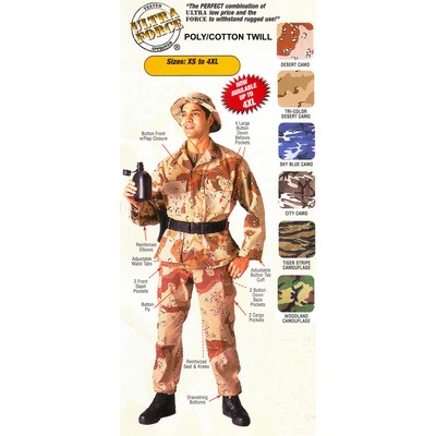 Mens' Camouflage BDU Pants