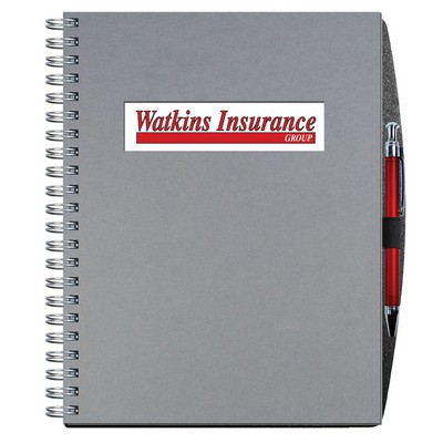 Shadowbox Paperboard Journal w/100 Sheets & Pen (8 ½"x 11")