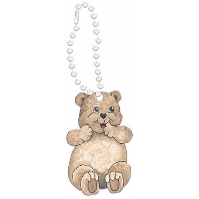 Bear Cub Promotional Line Key Chain w/ Black Back (6 Square Inch)