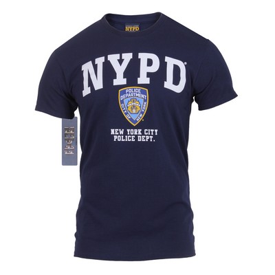 Officially Licensed Navy Blue NYPD T-Shirt (2XL)