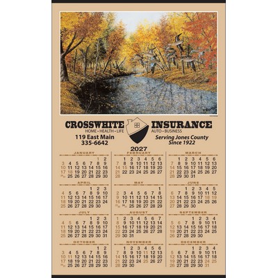 Larry Anderson Wildlife "October Bluewings" Year-In-View® Hanger Calendar