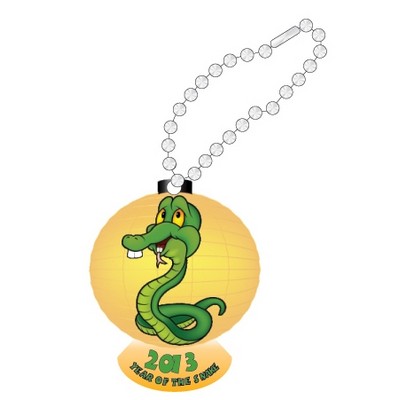 Year of The Snake Promotional Line Key Chain w/ Black Back (8 Square Inch)