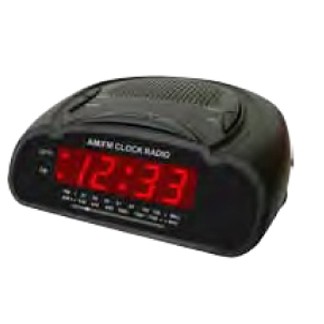 SuperSonic Digital Alarm Clock with AM/FM Radio