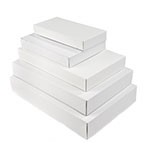 Ohio Valley White Gloss Apparel Box (19"x12"x3")