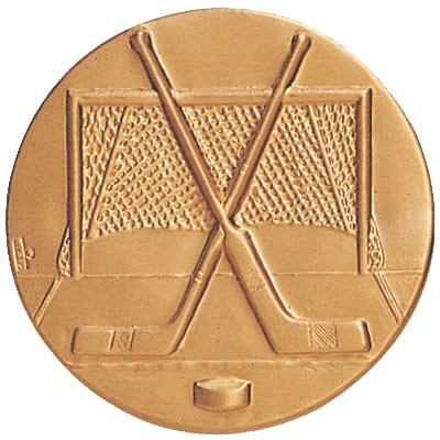1" Stamped General Ice Hocky Medallion Disc