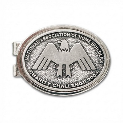 Oval Nickel Money Clip