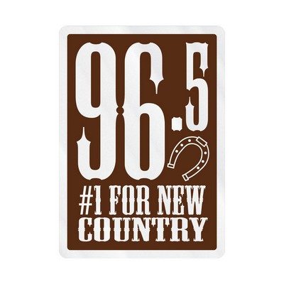 Rectangle Sticker | Round Corners | 2 1/2" x 3 1/2"| Clear Static | Static Back | Screen