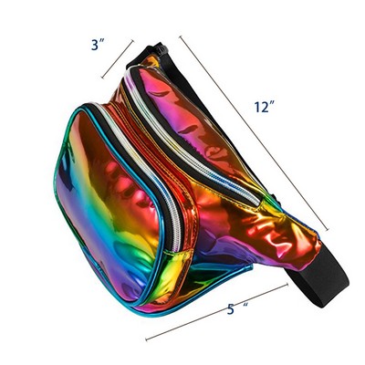 Holographic Rainbow Fanny Pack