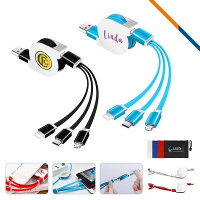 Cardinal 3in1 Retractable Fast Charging Cable
