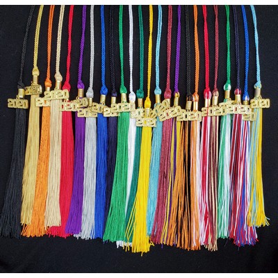Graduation Tassels | 16" Cord | 2026 Year Charm & Clip | Made in USA