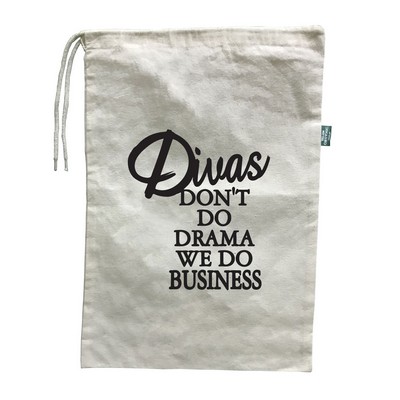 Organic Cotton Drawstring Shoe Bag (11" x 16")