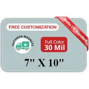 Magnet - 7x10 Round Corners - 30 Mil - Outdoor Safe