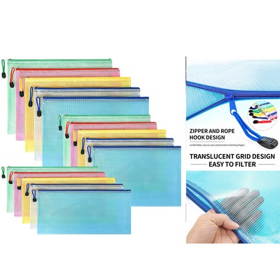 Plastic Mesh Zipper Pouches