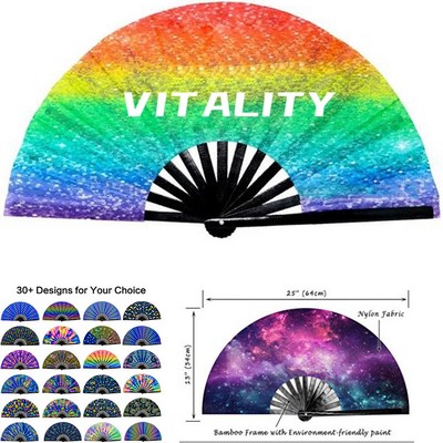 13" Rainbow Fan