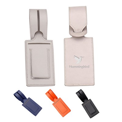 Premium Vegan Leather Luggage Tag for Suitcase