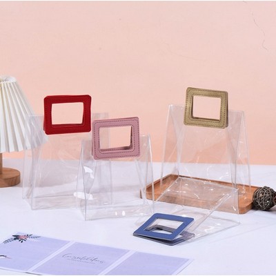 PVC Clear Tote Bag with Square/ Round Handle