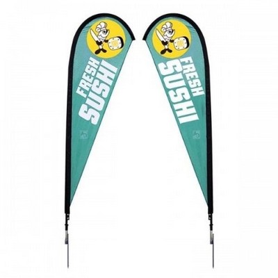 Double Sided Teardrop Flag Knit 11'