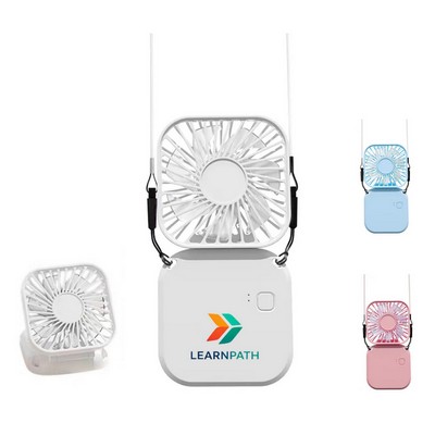 Mini Handheld Fan with Lanyard