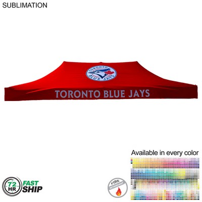 72 Hr Fast Ship - 20' Premium Tent Canopy Only, Full Bleed Dye-Sublimation