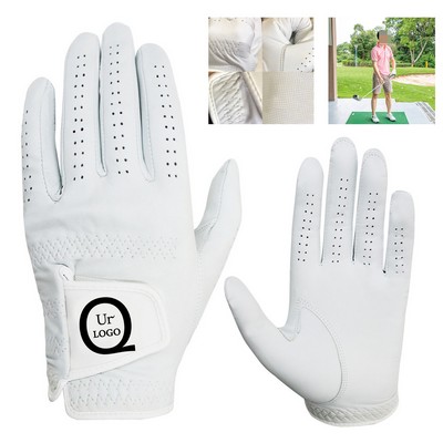 9.05x3.74" Breathable Sheepskin Golf Glove