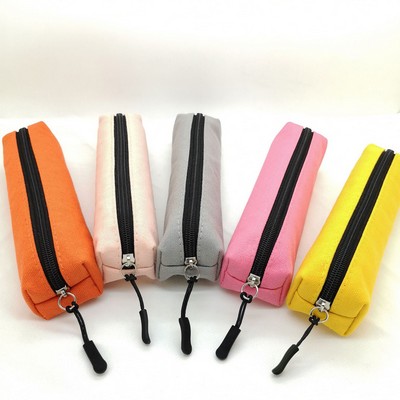 Solid Color Oxford Fabric Pencil Case