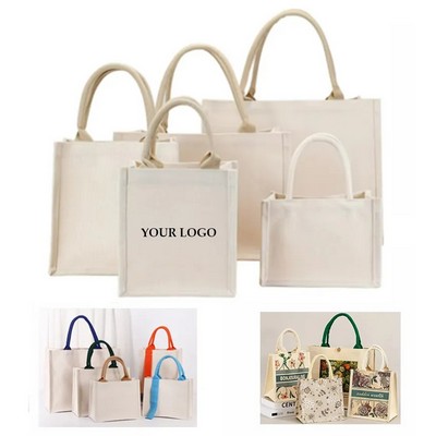 Burlap Tote Bag