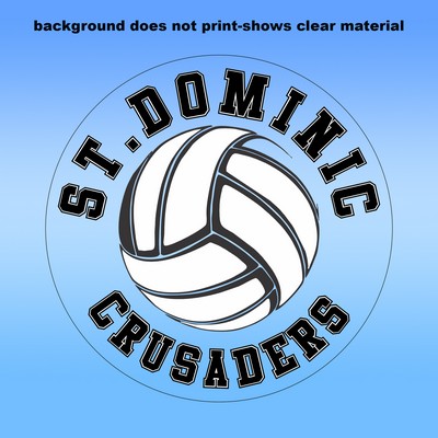 Clear Removable Glass Decals (2"X2") - Removeable. Repositionable. Custom Shape