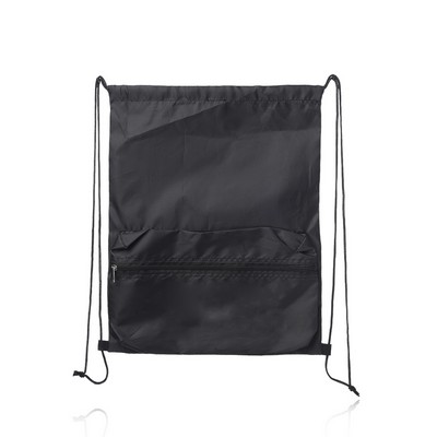 Augusta Drawstring Backpacks with Front Pocket