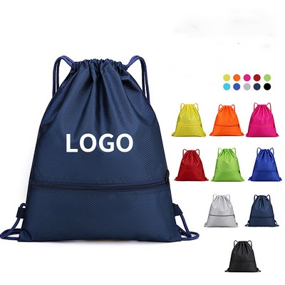 Drawstring Gusseted Pocket