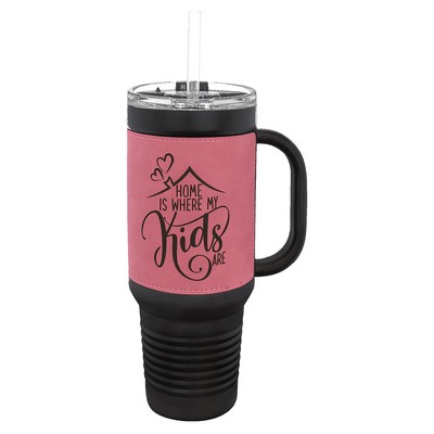 Polar Camel 40 oz. Leatherette Travel Mug