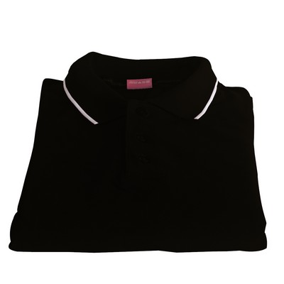 Polo Cotton Airtex Tipped Collar green-XS - 5XLT