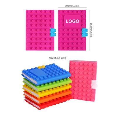 A6 Lego Book Silicone Cover Diary Writing Notebook