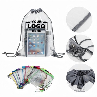 PVC Clear Drawstring Backpack