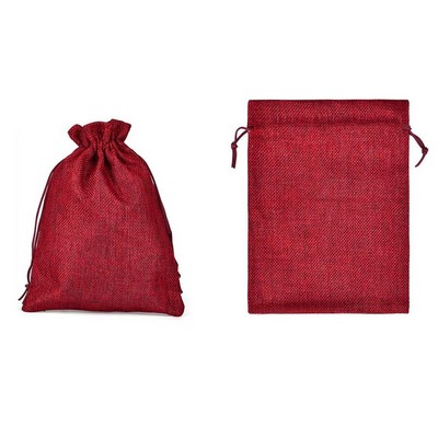 Linen Drawstring Gift Pouch