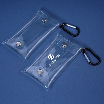 PVC Transparent Card Holder Keychain