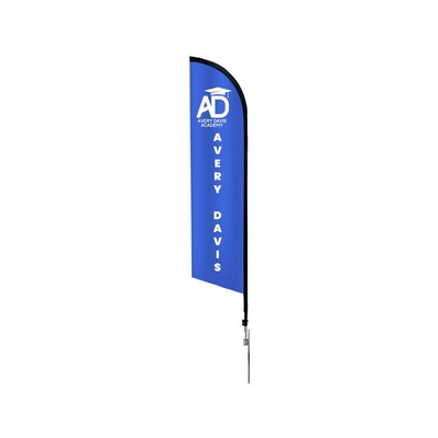 2.25' x 11.5' Blade Flags for Advertising with Cross Base