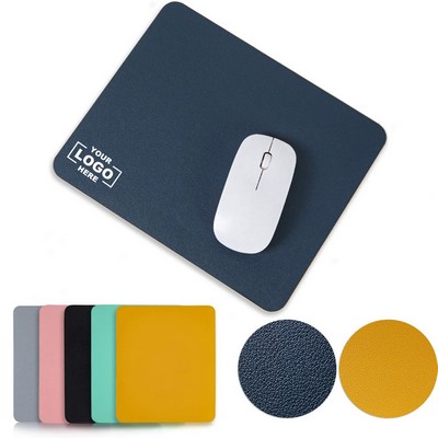 Custom Portable Waterproof PU Mouse Pad