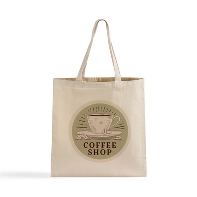 12 oz Flat Everyday Canvas Tote (Natural)