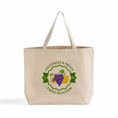 Deluxe 12 oz Everyday Canvas Tote (Natural)