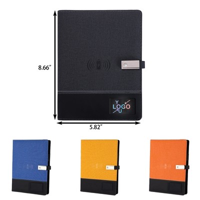 Notebook With 8000mAh Power Bank And 8GB Flash Drive