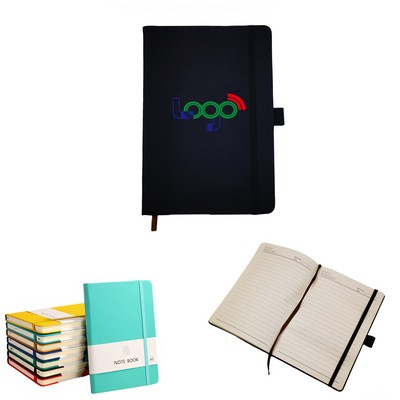 A5 PU Journal Notebook With Elastic Strap