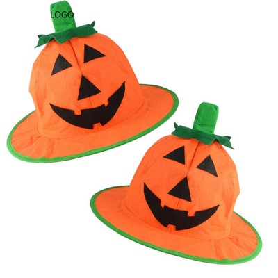 Wire Edged Halloween Pumpkin Hat