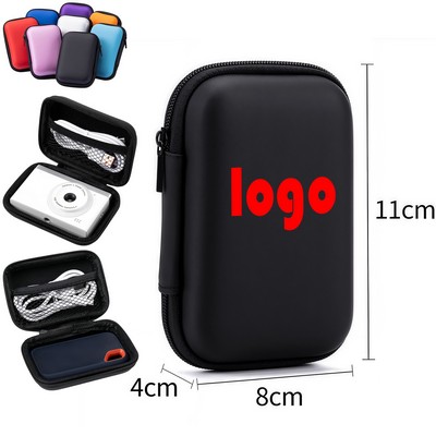 Durable EVA Zipper Headphone Case For Travel