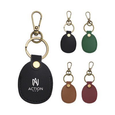 Leather Airtag Key Ring