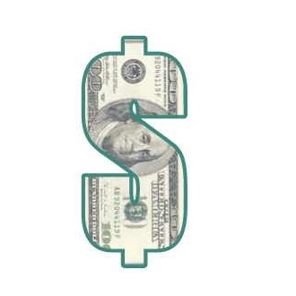 Dollar Sign $100 Bill Maxi Magnet (10 Square Inch)
