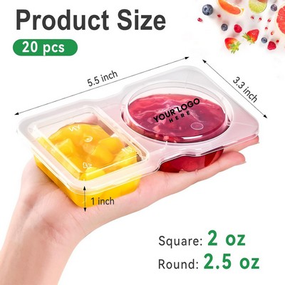 Double Compartment Condiment Container