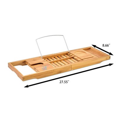 Portable Water-Resistant Bamboo Bathtub Organizer