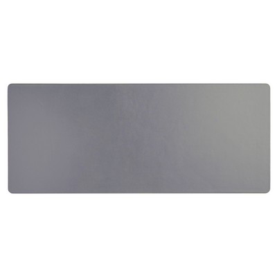 Gray Leather 30" x 12.5" Conference Table Single Runner