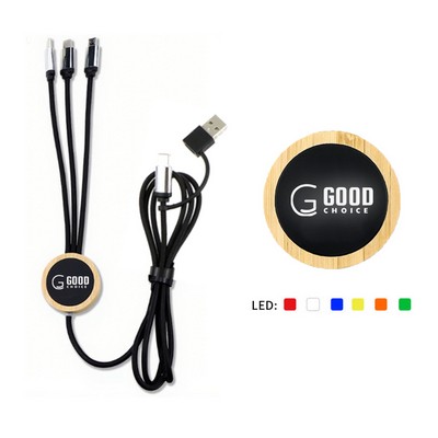 Bamboo 3-in-1 Charging Cable