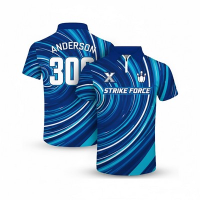 Men's Custom 1/4 Zip Sublimated Sport Polo